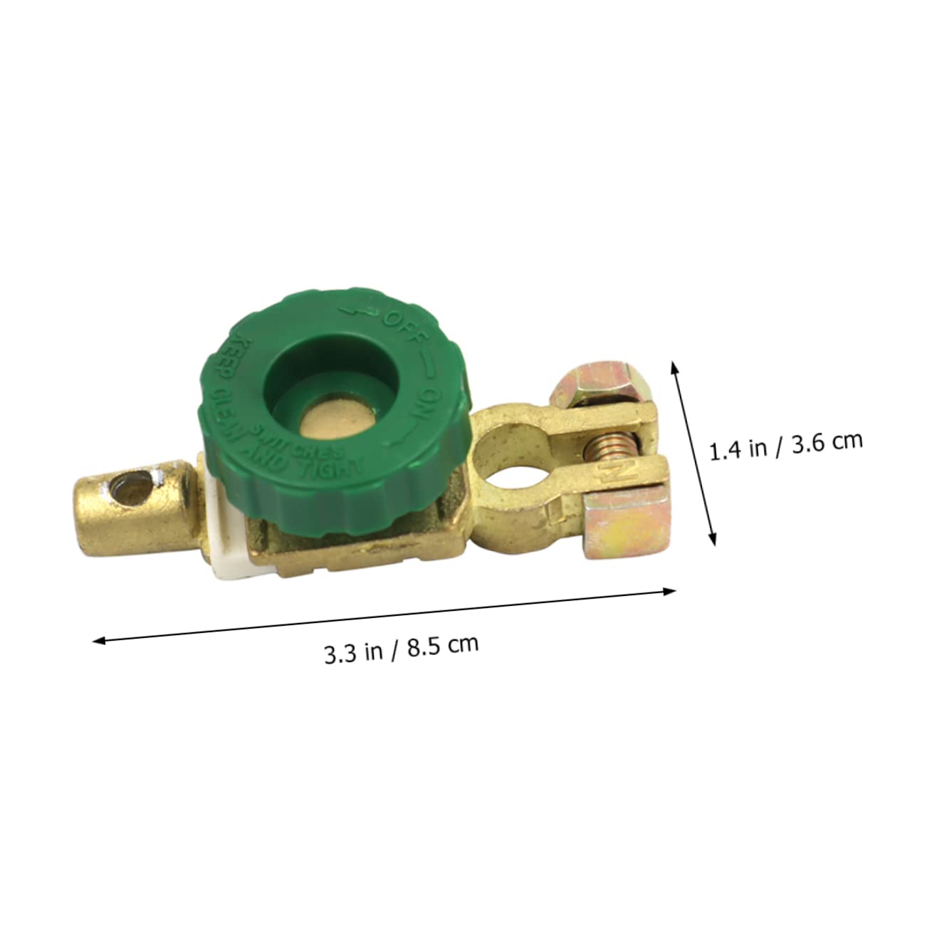 PRETYZOOM 2Pcs Battery Cutoff Switch Disconnect Switch for Boat Battery Plated Easy Operation Reliable Power Shutdown for Battery Protection