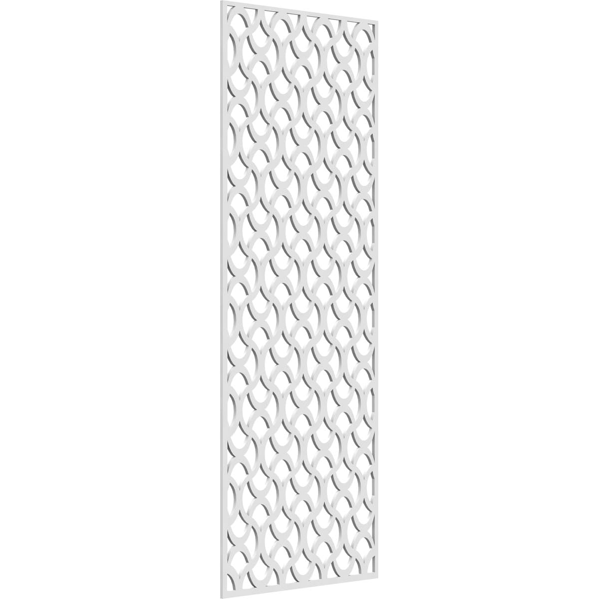 23 3/8"W x 59 3/8"H x 3/8"T Resort Decorative Fretwork Wall Panels in Architectural Grade PVC