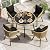YITAHOME 5-Piece Outdoor Dining Set with Umbralle Hole, Rattan Patio Dining Set for 4 with Cup Holders Soft Cushions and Glass Top Dining Table for Patio, Backyard, Garden, Bacony, Light Brown & Black