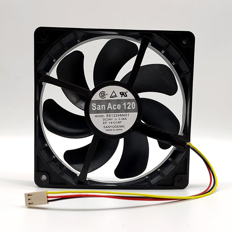 NZNYDNL 24V 0.06A 12025 9S1224M401 3-wire Detection Silent Cooling Fan