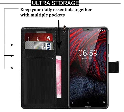 Vintage Leather Flip Cover Compatible Model for Xioami Redmi Note