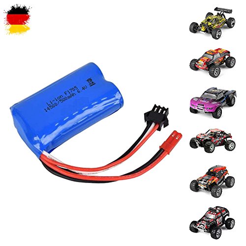 HSP Himoto WLToys - Batería original de repuesto para vehículos teledirigidos 18401, 18402, 18403 (500 mAh, 6,4 V) Cover