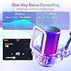 MAONO USB Gaming Microphone with Noise Cancellation, RGB Condenser Microphone for Streaming, Podcasts, Twitch, YouTube, Discord, PC, Computer, Mac, PS4, PS5, DGM20S Purple #1
