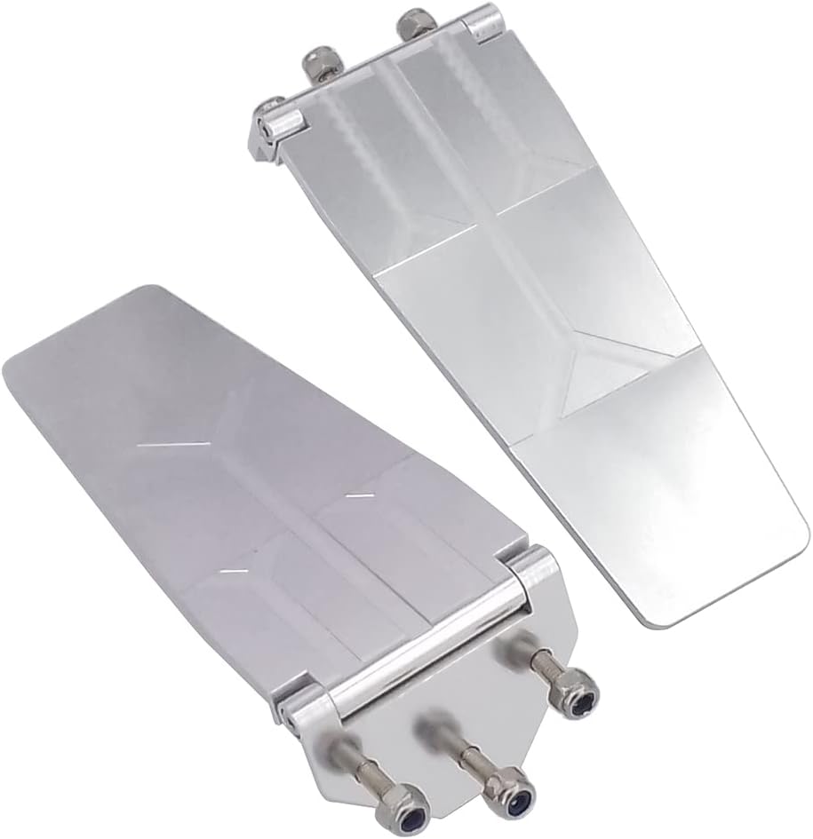 RC Boat Trim Tab Metal CNC Trim Flaps Lengthened 90mm for RC Speed Boat Racing O Boat Model DIY Parts