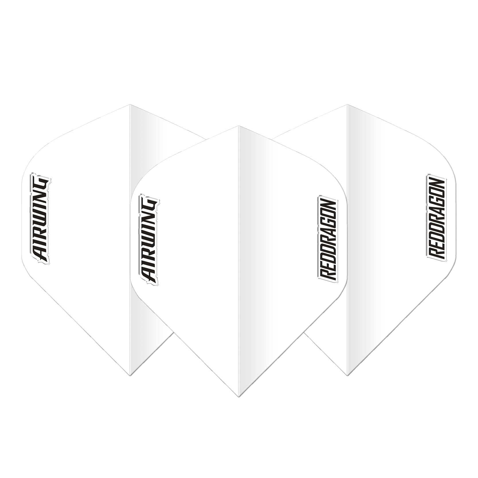 RED DRAGON Airwing Unique Moulded White Standard Dart Flights 1 Set Per Pack (3 Dart Flights in total) - Image 2