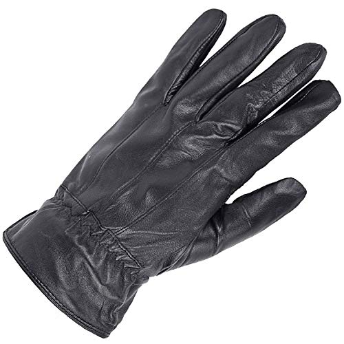 ラム革 レザー 手袋 Mサイズ Lサイズ ブラック 新品 紳士 メンズ 羊革 革手袋 黒 ビジネス 暖かい 本革 防寒 TB-006-L