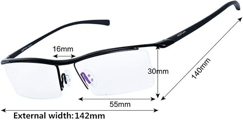 Miniatura 4 de Agstum Gafas de bloqueo de luz azul antifatiga  Gafas de negocios sin montura de titanio para computadora