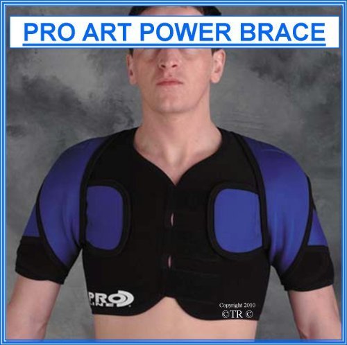 Double Shoulder Brace Support Compressive Neoprene L XL