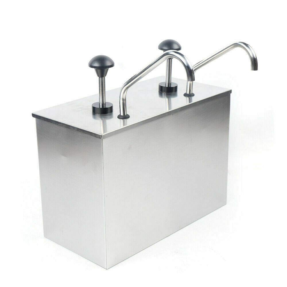 2X4L Edelstahl Pumpspender Saucenspender Hotpot Pumper Sauciere Senfspender