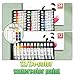 Tobios Watercolor Kit – 2025 New Mini Watercolor Set, Wooden Grid Paint Box With 12/24 Color Paints, With Picture Book For Beginners, Artists, Students (Walnut-8 Grids-12 Colors)
