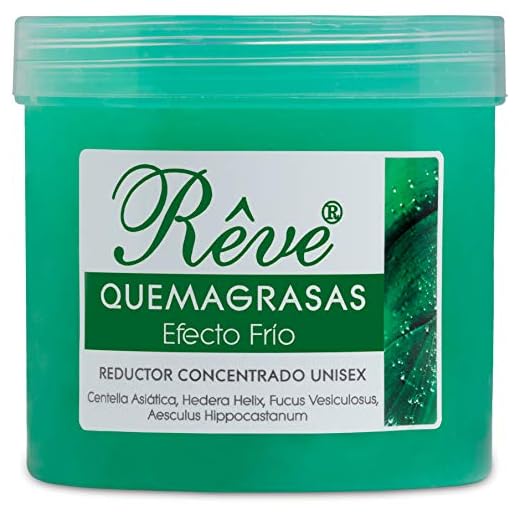 REVE Quemagrasas Efecto Frio - Gel de crema reafirmante adelgazante anticelulítica potente reductora de abdomen, caderas y glúteos para hombre y mujer de 500 ml.