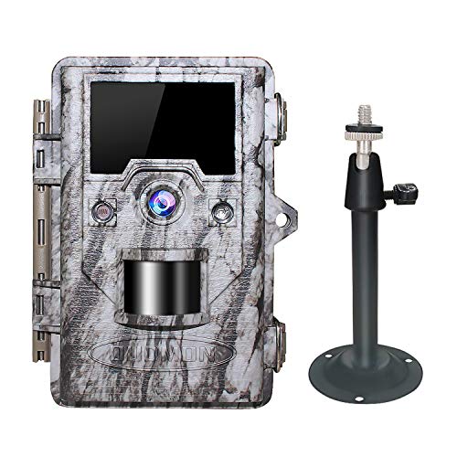 OUDMON Trail Game Camera, 1080P Hunting Cam for Wildlife with Night Vision Motion Activated and No Glow IR LEDs, Waterproof IP67