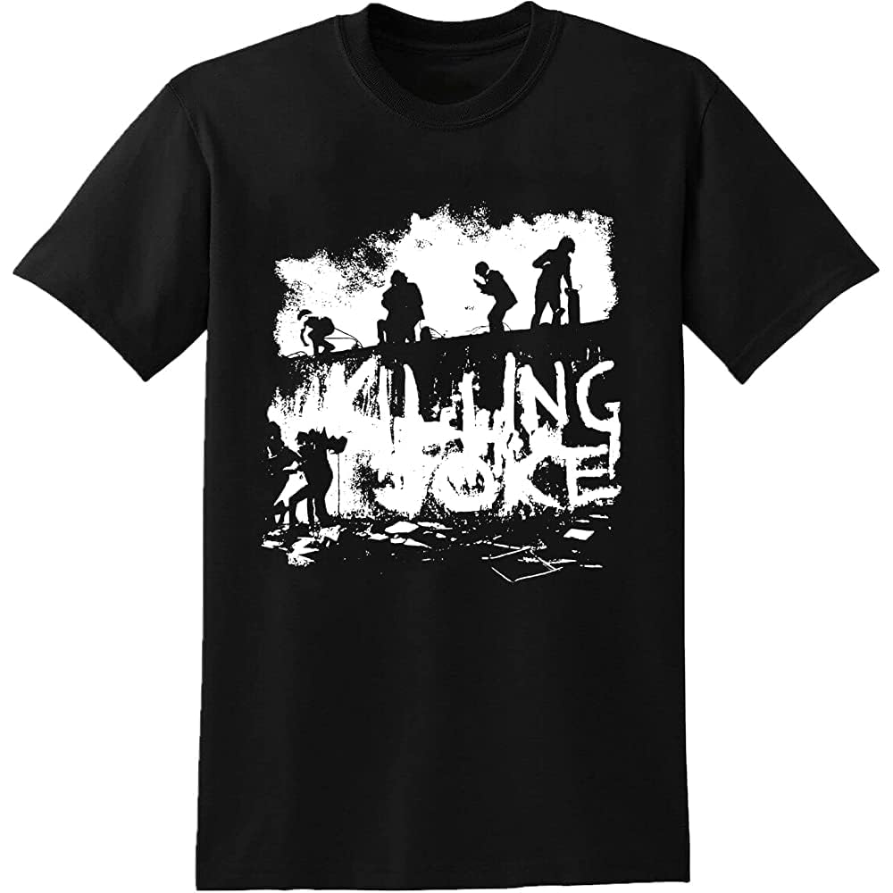 Drtraerfj Men's Colour02 Killing Joke T-Shirt Tomorrows World Band Unisex Crewneck Tee Shirt Black L