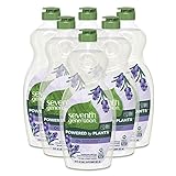 Seventh Generation, Dish Liquid Lavender, 19 Fl Ounce (Pack of 6)