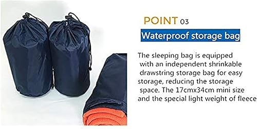Miniatura 3 de Saco de dormir de forro polar, saco de dormir de forro polar, saco de dormir, saco de dormir de campamento, saco de dormir de viaje, bolsas