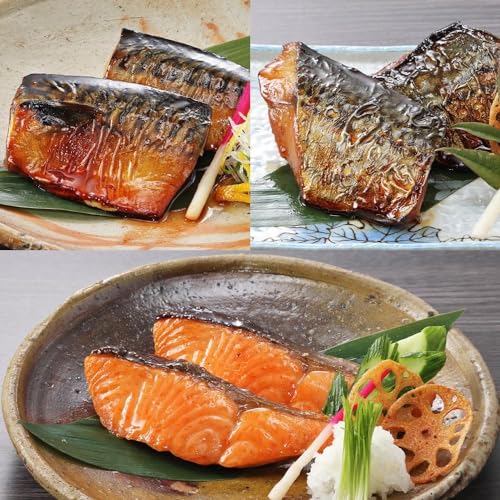 ククスト 焼き魚セット 6食分(鯖×2、さわら×2、銀鮭×2)惣菜 総菜 真空パック 詰め合わせ 冷凍 お祝い プレゼント ギフト 仕送り 和食 内祝 贈り物 CookStock 魚宗フーズ (A)