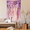 Ambesonne Watercolor Flower Tapestry, Wisteria Tre... #1