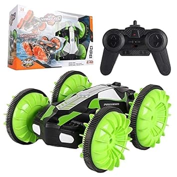 Octra Amphibious Series Stylish Design and Muscular Looks, High Speed Racing Remote Controller Car 2.4 GHz RC Stunt Car 4WD Off Road Monster Truck 360 Flip Fully Functional Vanguard Toy(Multi Color)