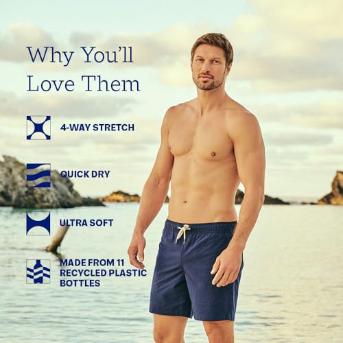 Fair Harbor Bayberry Trunk –– Men's Swim Suits with Liner, 7-inch Inseam –– Anti-Chafe Classic fit Swim Trunks2