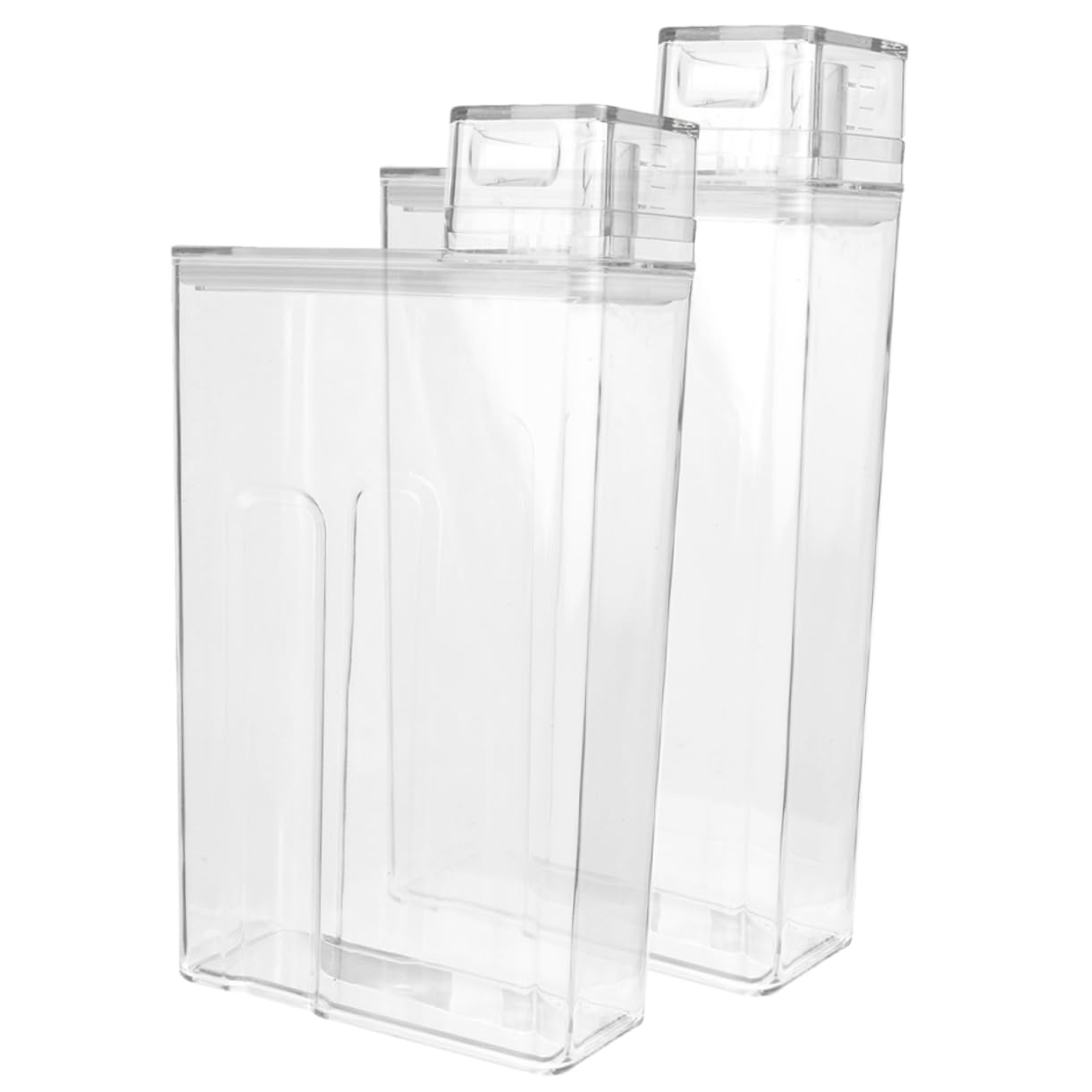 Cubo De Loción Rellenable Transparente 2 Piezas Gran Capacidad Plástico Seguro para Detergente Líquido Uso Doméstico y Hotel Depósito para Almacenamiento De Lavandería