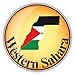 Western Sahara Map World Flag Travel Label Vinyl Sticker Pegatina Graphic Art Decal