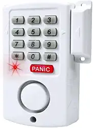 Kit Alarme Residencial e Comercial Sem Fio com Teclado PIN Botão de Pânico Sirene 110 dB Sensor Porta Janela