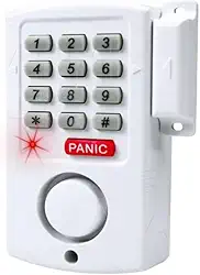 Kit Alarme Residencial e Comercial Sem Fio com Teclado PIN Botão de Pânico Sirene 110 dB Sensor Porta Janela