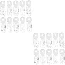 Garneck 20 Peças Maçaneta De Persiana Interior Persianas Maçaneta De Segurança De Plástico Para Persianas Maçaneta Cega Mini Persianas Suporte Transparente Cortinas De Janela Transparente