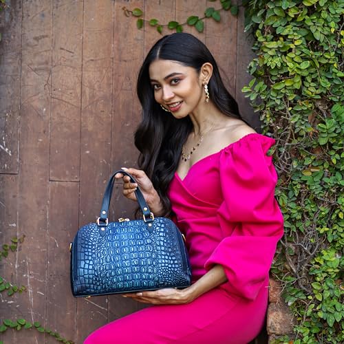 Image of Anuschka Women's Leather Satchel - Hand-Painted Genuine Leather Handbag with Detachable Strap for Everyday Use - 695, Satchel