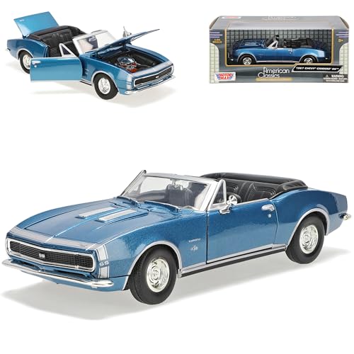 Generisch Chevrolet Chevy Camaro Ss 1967 Cabrio Blau 1/24 Motormax Modellauto Modell Auto