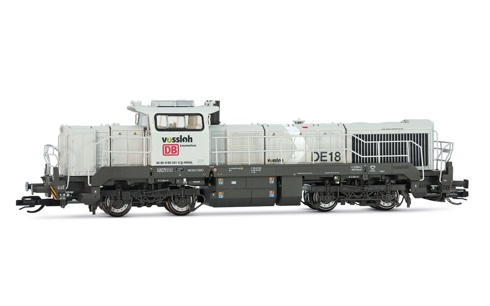 Arnold TT HN9058 DB/NorthRail, 4-axle diesel locomotive Vossloh DE 18, grey livery, ep. VI Electric Locomotive