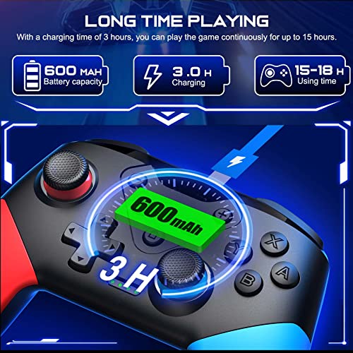 Ninjaplusox Switch Controller, Wireless Switch Pro Controller For Nintendo Switch Controller/Lite/Oled, Back Buttons For Extra Switch Remote Gamepad With Programmable,Wakeup, Turbo, Vibration #TOP6