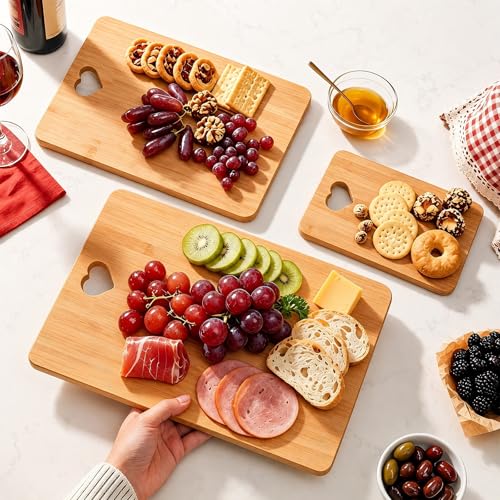 Set 3 Tablas de Cortar de Bambú para Cocina miniatura 7