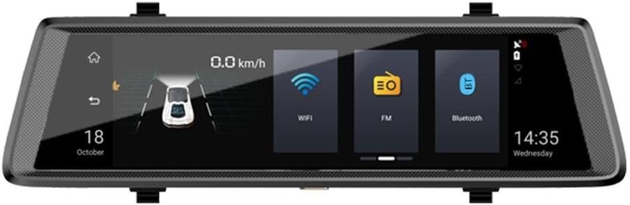 Phisung 10in Touch Screen 1080P FHD Dual Lens 4G WiFi Android 5.1 Car Rearview Mirror DVR Bluetooth Dash Cam ADAS GPS Navigator with Rear Cammera