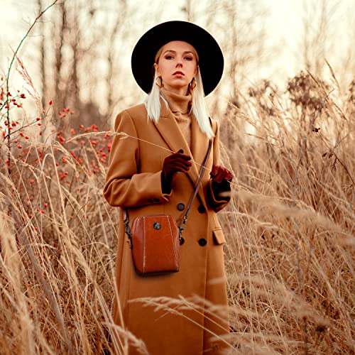 Designer Leather Small Crossbody Bags Purses for Women Cell Phone Bag Soft Women's Shoulder Handbags Gifts for Women3