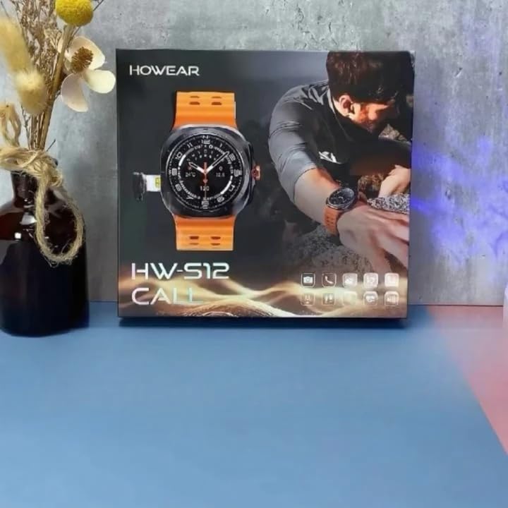 Image of HW S12 Ultra 5G Android Smartwatch - 8GB RAM, 128GB Storage, 12MP 180 Pop-Up Camera, AI with ChatGPT Support