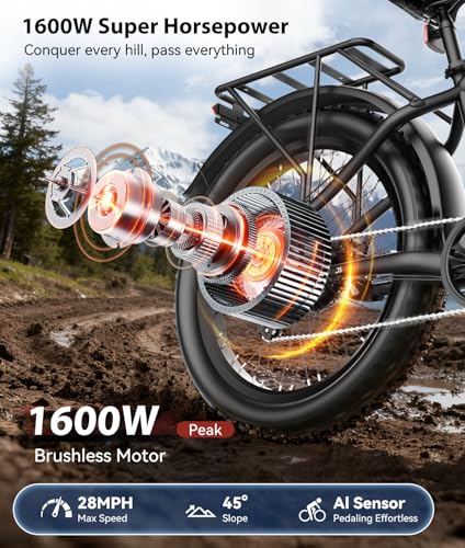 OTD 1600W Peak Electric All-Terrain E-Bike