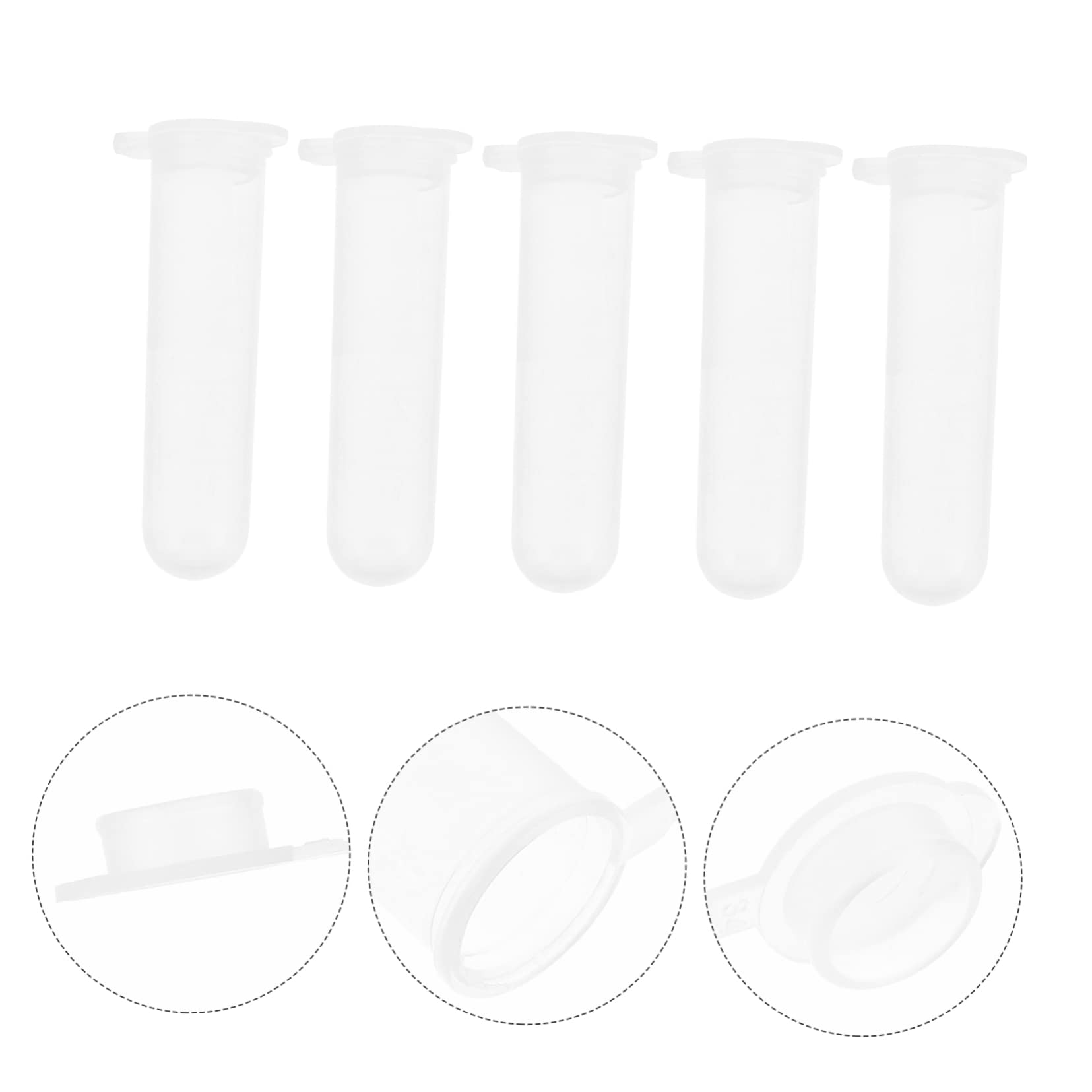 Provette da Centrifuga in Plastica 5ml, 300 Pezzi per Laboratorio