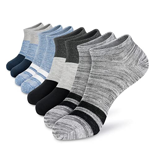 Image of MONFOOT Men's /Women's 10-20 Pairs Thin Cotton Low Cut Ankle Socks, Multipack