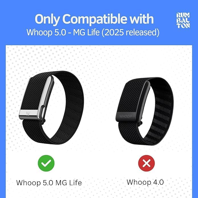 Image of Hydra Soft Wrist Strap for Whoop 5.0 One /Peak /Life MG Band Strap - Durable, Adjustable Fitness Tracker Strap | Breathable, Comfortable Bands for Workout, Sleep, and Health Monitoring (Device Not Included)