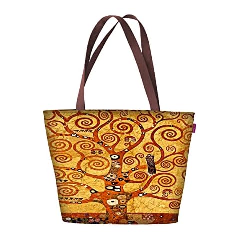 Arco Design Shoulder bag with zip, women's shopper suitable for A4 carry bag with motif, multicoloured Cover