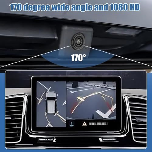 Image of Rear View Backup Camera Parking Assist Camera Compatible with Chevy Silverado GMC Sierra 1500 2500HD 3500HD 2014-2015 Replace OEM Number 22803702 23306741 PAC13 590082