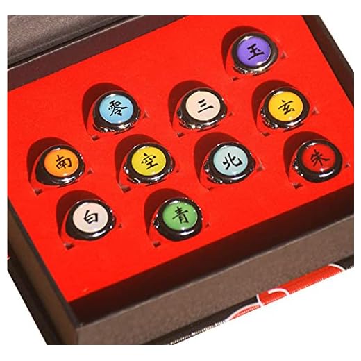 12pcs ITACHI Akatsuki Rings Set Itachi Ring With chain and Anime gift box Cosplay Box (A703)