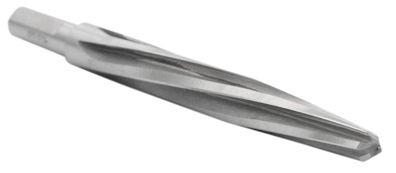 Accusize Tools – HS.S. Alésoir d'alignement, diamètre alésoir : 1,58 cm, tige droite de 1,27 cm avec flûte à spirale plate de 3 égaux, 0522-0058.