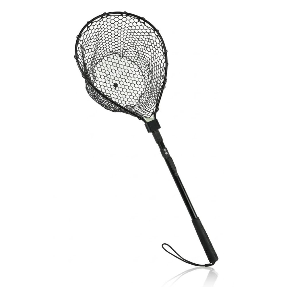 ideastore ランディングネット タモ 玉網 たも網 ラバーネット 折りた…