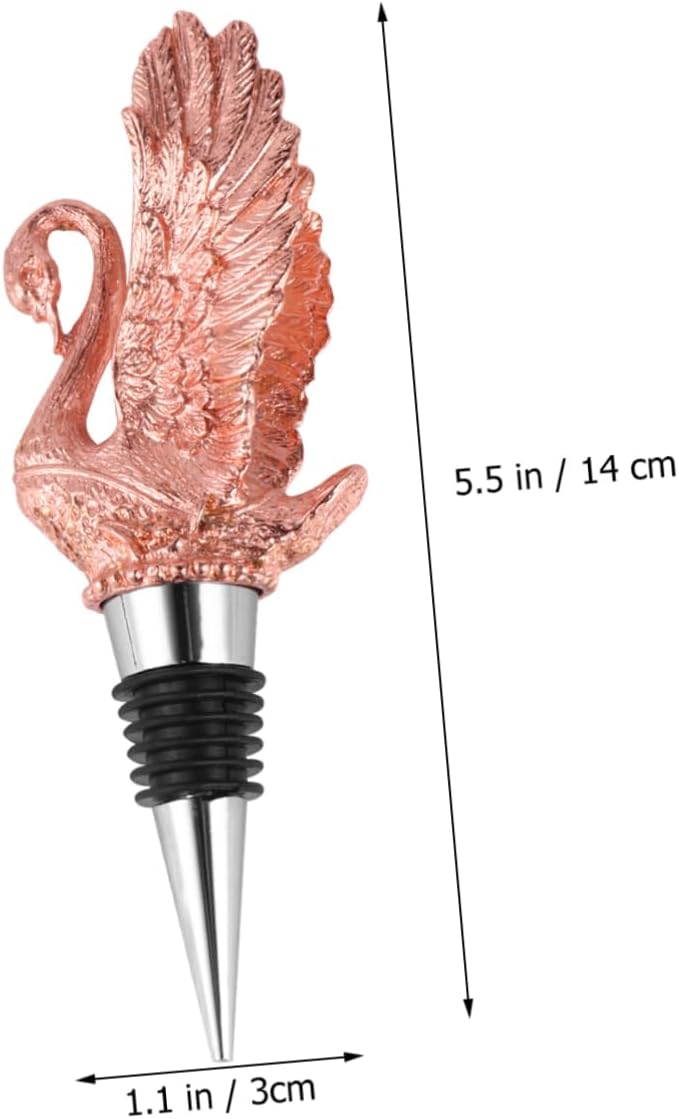 Zinc Alloy Wine Pourer Animal Wine Aerator for Parties Elegant Rose Gold Design for Home and Bar Use