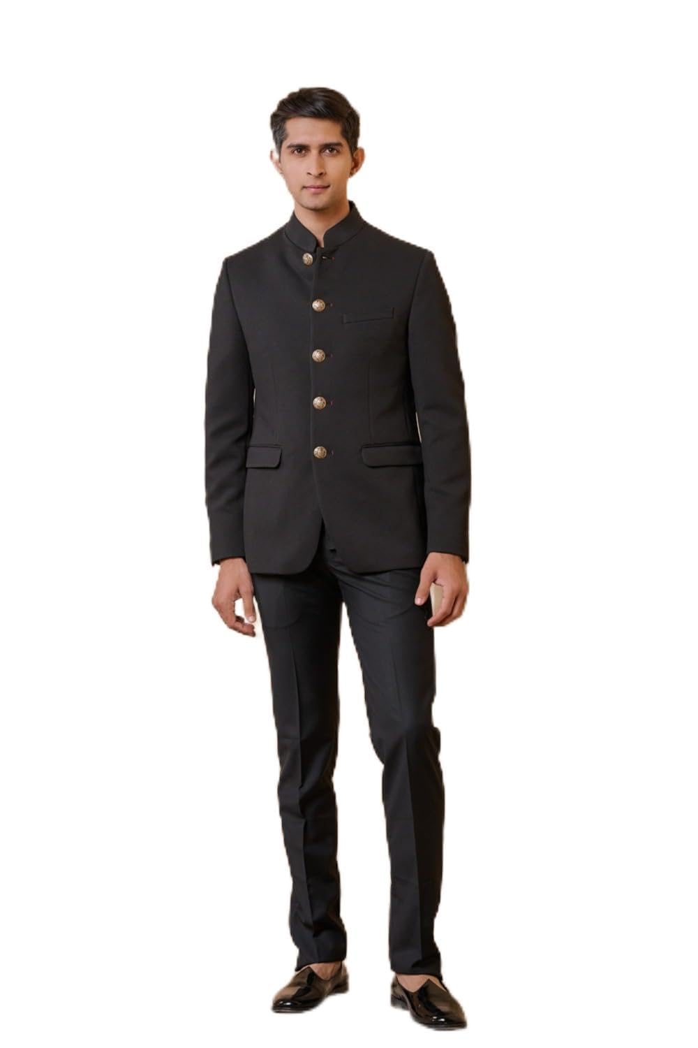 tasva Black Knit Bandhgala For Men-picture-52