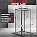 Iron Crush i200 Power Rack – Multi-Function Squat Rack with Solid Safety Bars and J-Hooks – Optional LAT Pulldown, Landmine Attachments - Home Gym Power Cage Bench Rack (Power Rack Only)