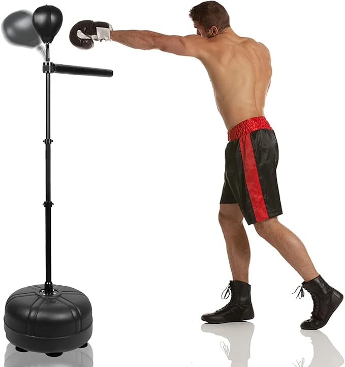 JELLYRATTBIT Height Adjustable Boxing Bar Spinning Bar