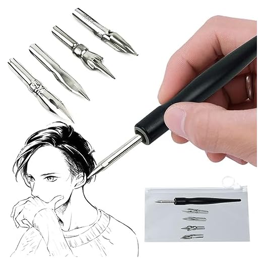 Rotuladores de Caligrafía, Plumillas Dibujo Manga, Bolígrafo de Cómic, Bolígrafos Caligrafía Cómic, Juego de Bolígrafos de Cómic, Cómic Plumillas, Plumillas Dibujo Bolígrafos, Dibujo Principiantes